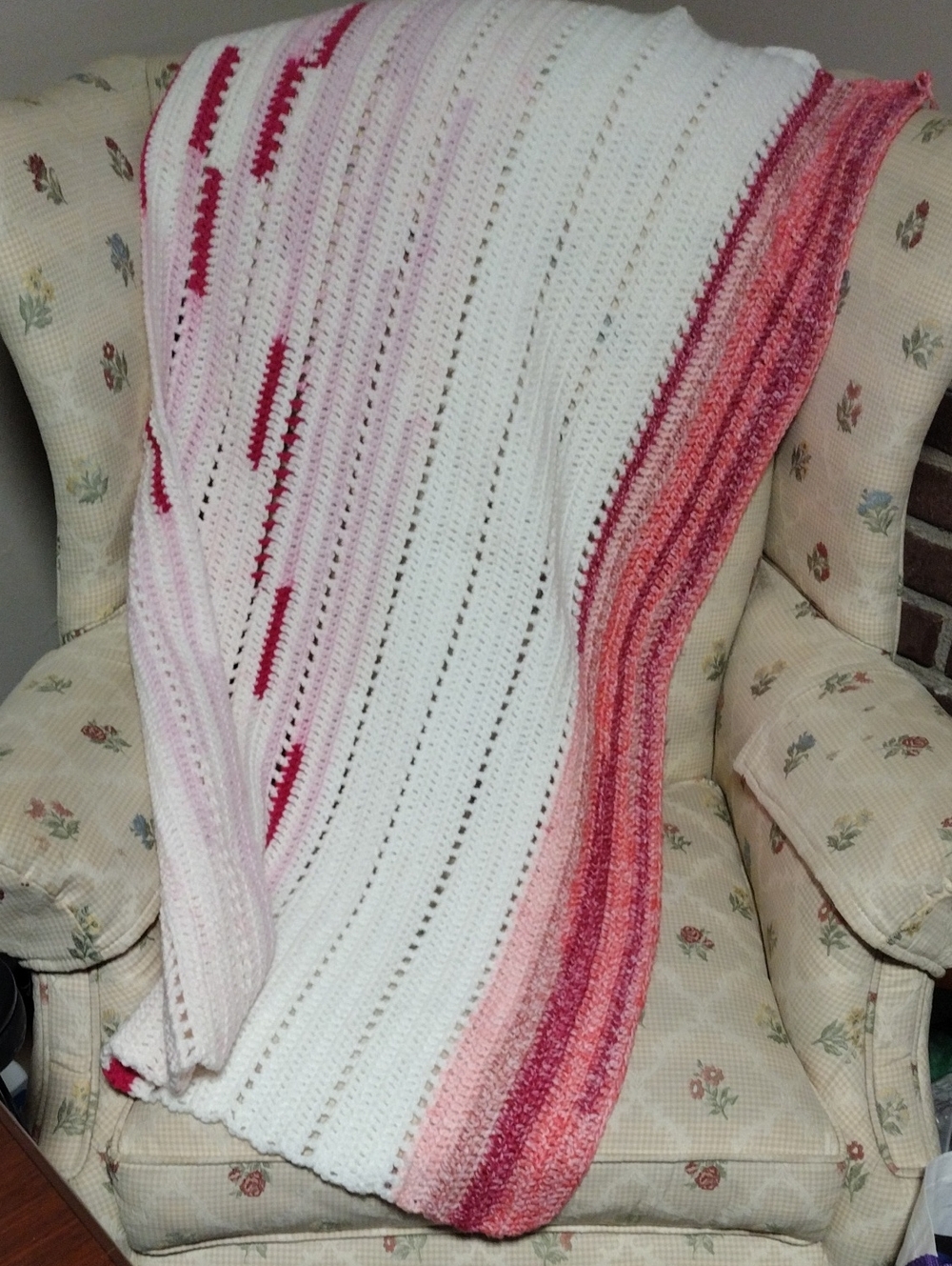 Handcrafted  Crochet Lap Afghan